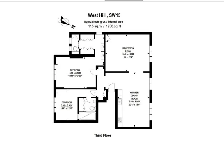 Floorplan 1 for West Hill London SW15