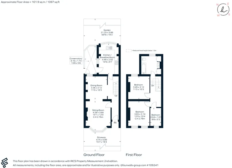 Floorplan 1 for East Barnet Road