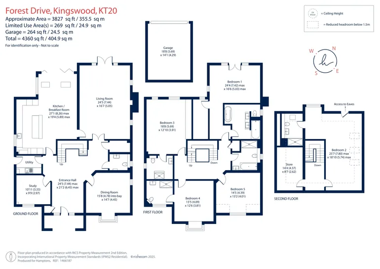Floorplan 1 for Forest Drive, Tadworth, KT20