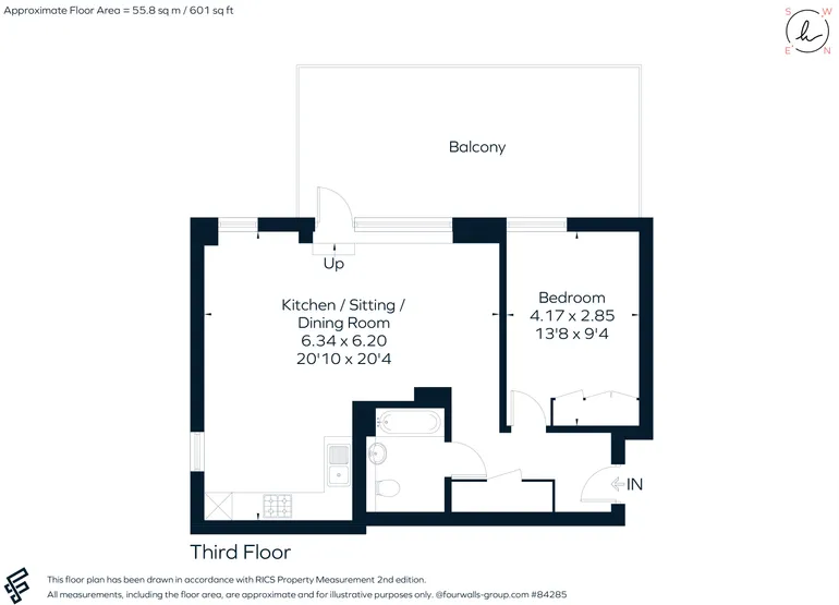 Floorplan 1 for Ashley Road, Epsom, KT18