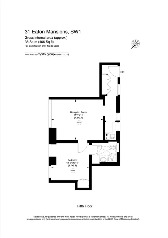 Floorplan 1 for Cliveden Place, London, SW1W