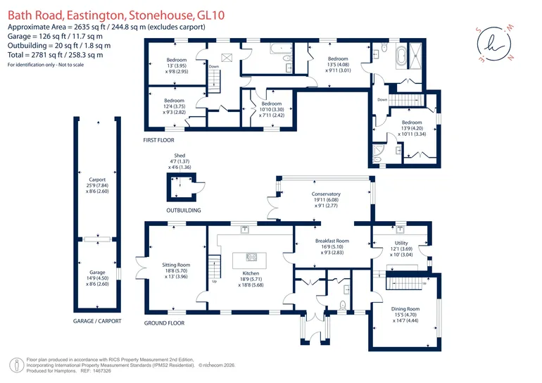 Floorplan 1 for Bath Road, Eastington, GL10