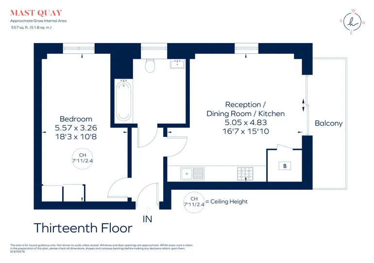 Floorplan 1 for 4 Mast Quay London SE18