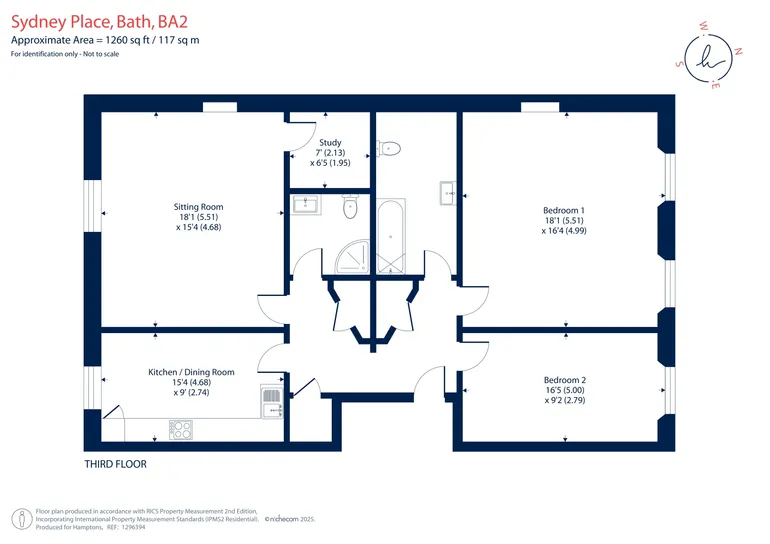 Floorplan 1 for Sydney Place Bath BA2