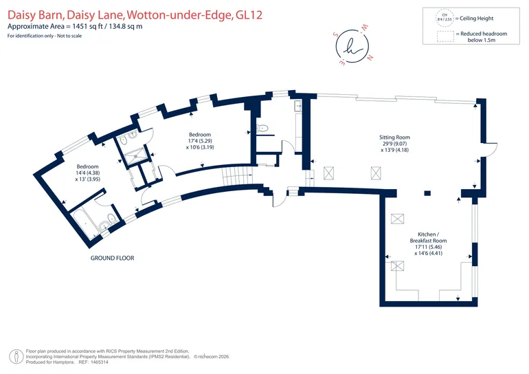 Floorplan 1 for Daisy Lane, Wotton-Under-Edge, GL12