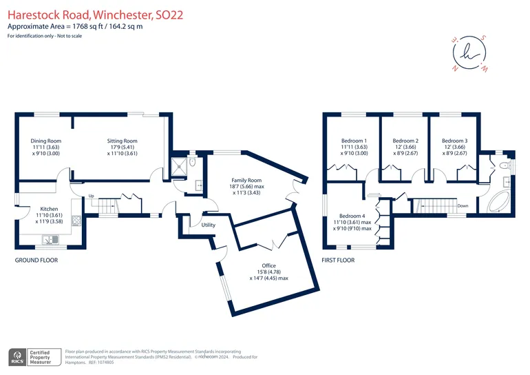 Floorplan 1 for Harestock Road, Winchester, SO22