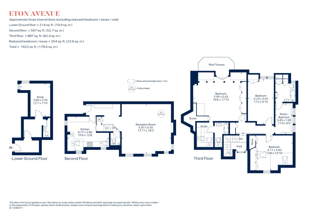 Floorplan for Eton Avenue, London, NW3
