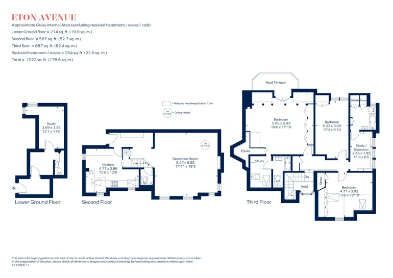 Floorplan 1 for Eton Avenue, London, NW3