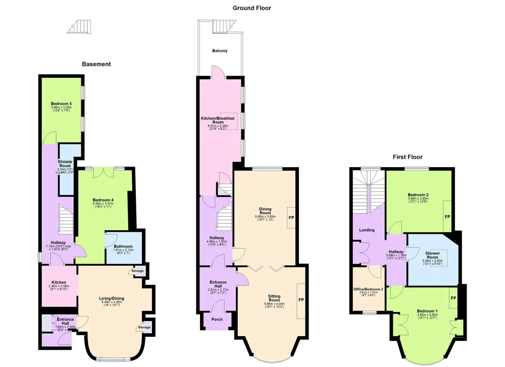 Floorplan for 206 Clontarf Road, Clontarf, Dublin 3, D03FP84
