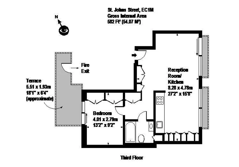 Floorplan 1 for St. John Street, EC1M