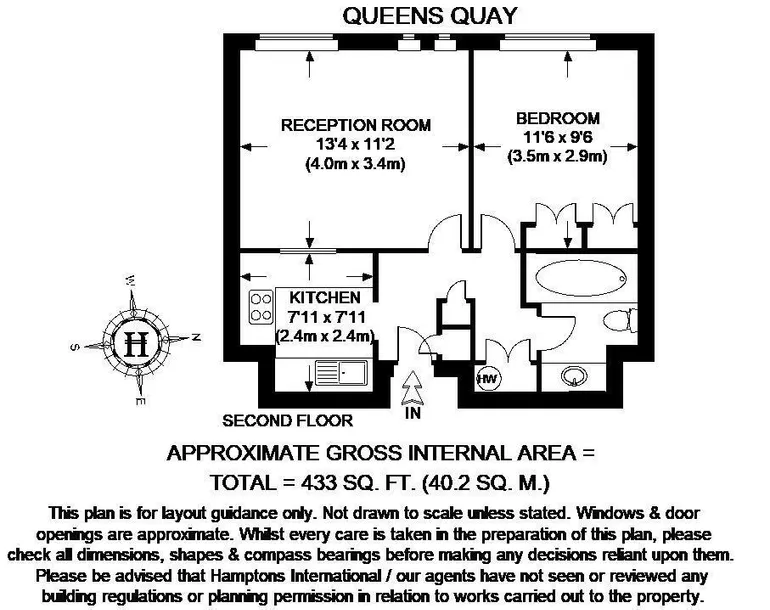 Floorplan 1 for Upper Thames Street EC4, EPC:D
