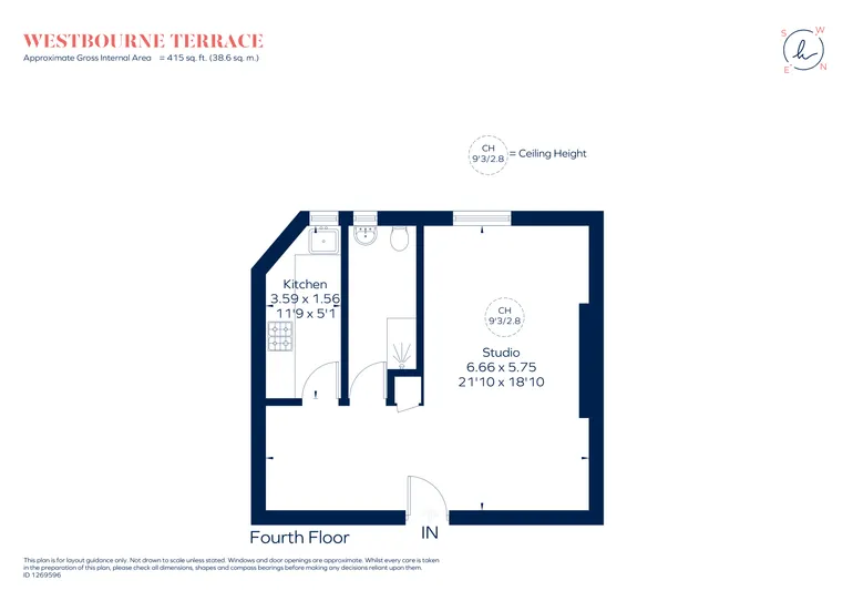 Floorplan 1 for Westbourne Terrace Paddington W2