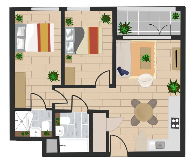 Floorplan 1 for Enclave Birmingham City, 149 Hurst St Birmingham B5
