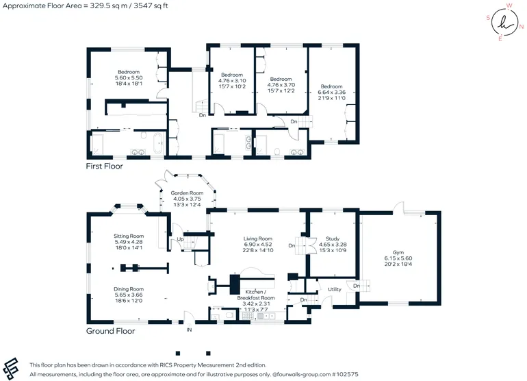 Floorplan 1 for College Avenue, Epsom KT17
