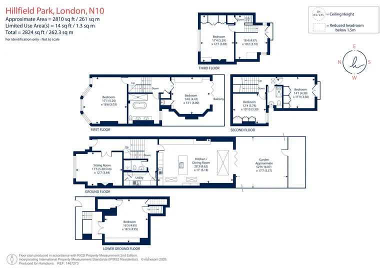 Floorplan 1 for Hillfield Park London N10