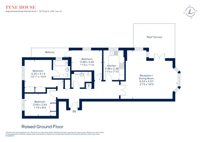 Floorplan 1 for Samuel Gray Gardens, Kingston Upon Thames, KT2
