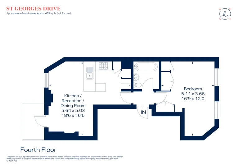 Floorplan 1 for St. Georges Drive London SW1V