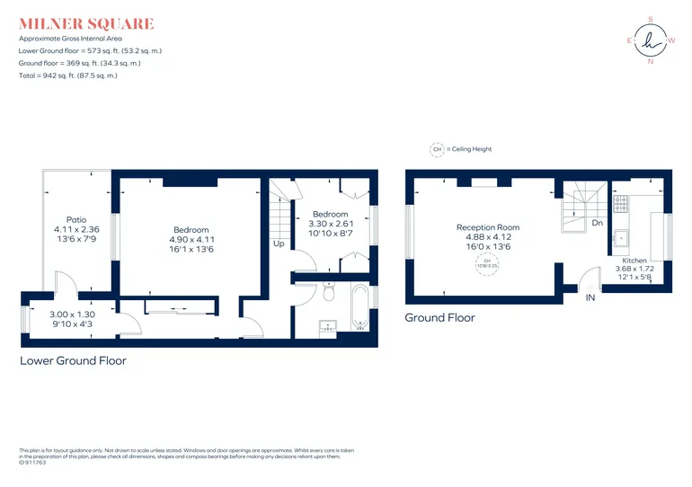 Floorplan 1 for Milner Square London N1