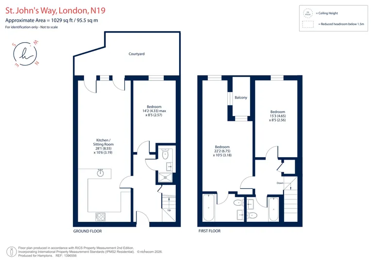Floorplan 1 for St. John's Way London N19