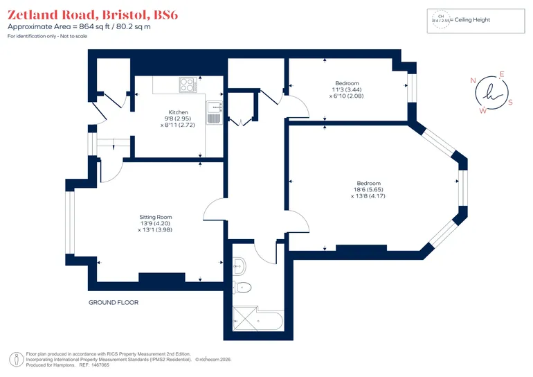Floorplan 1 for Zetland Road Bristol BS6