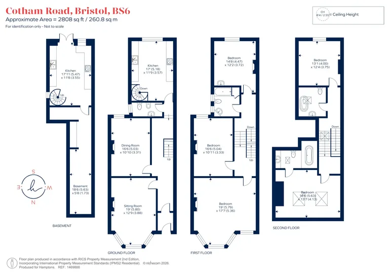 Floorplan 1 for Cotham Road, Bristol, BS6