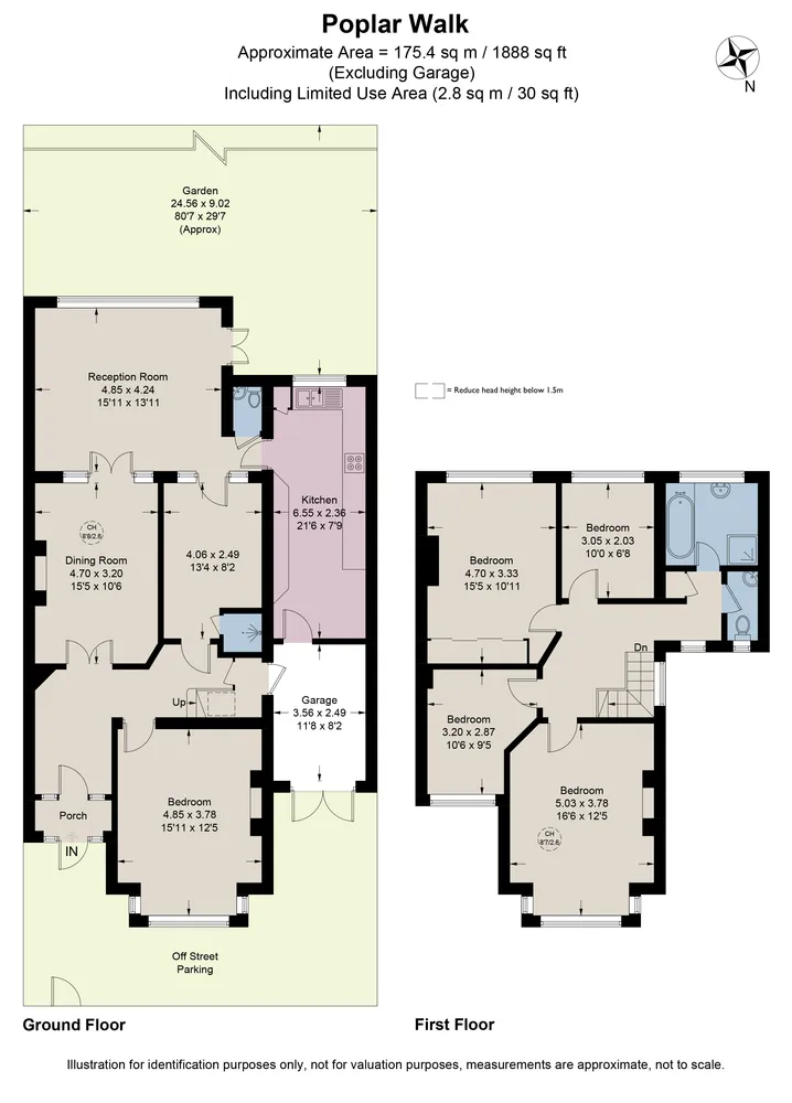 Floorplan for Poplar Walk, London, SE24