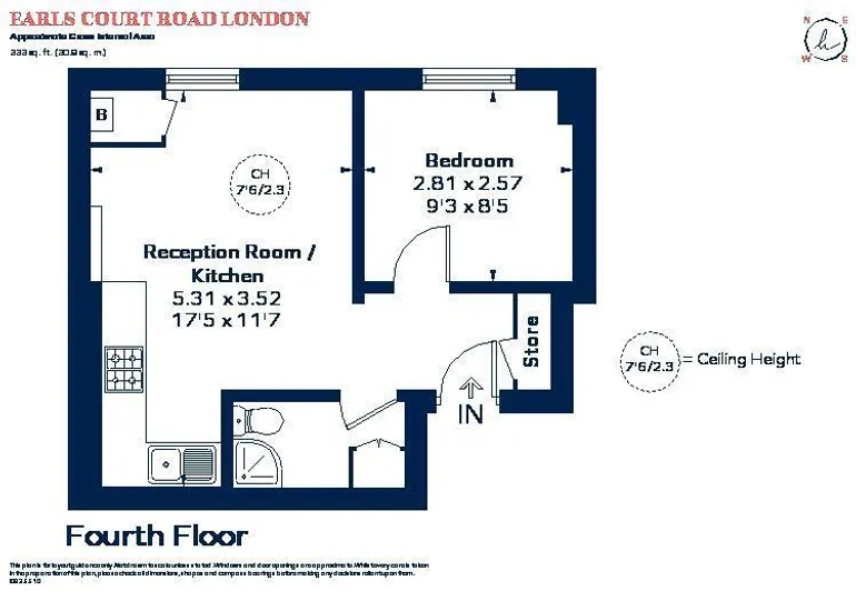 Floorplan 1 for Earls Court Road London W8