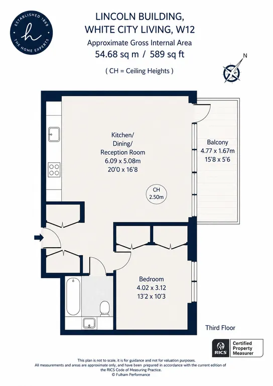 Floorplan 1 for Fountain Park Way London W12