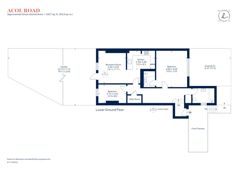 Floorplan 1 for Acol Road South Hampstead NW6