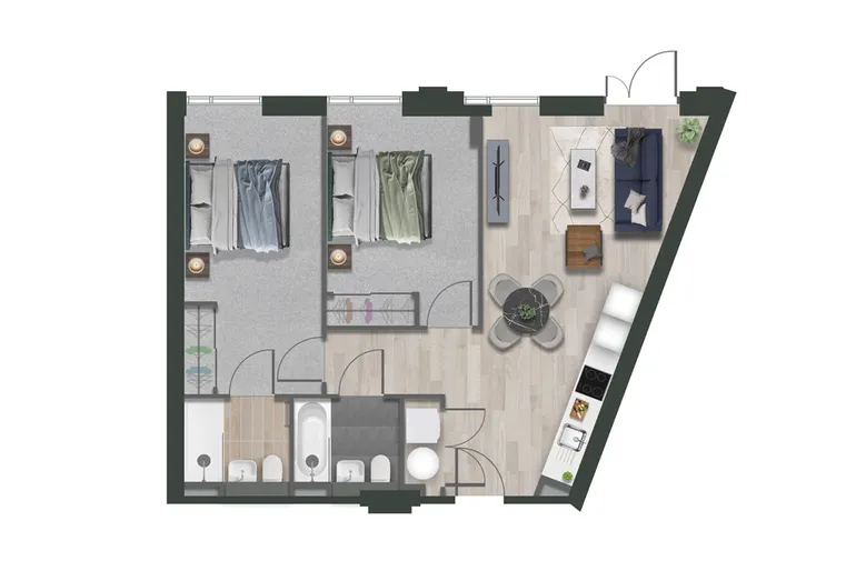 Floorplan 1 for Loudon's Yard, 2 Inkwell Place Birmingham B16
