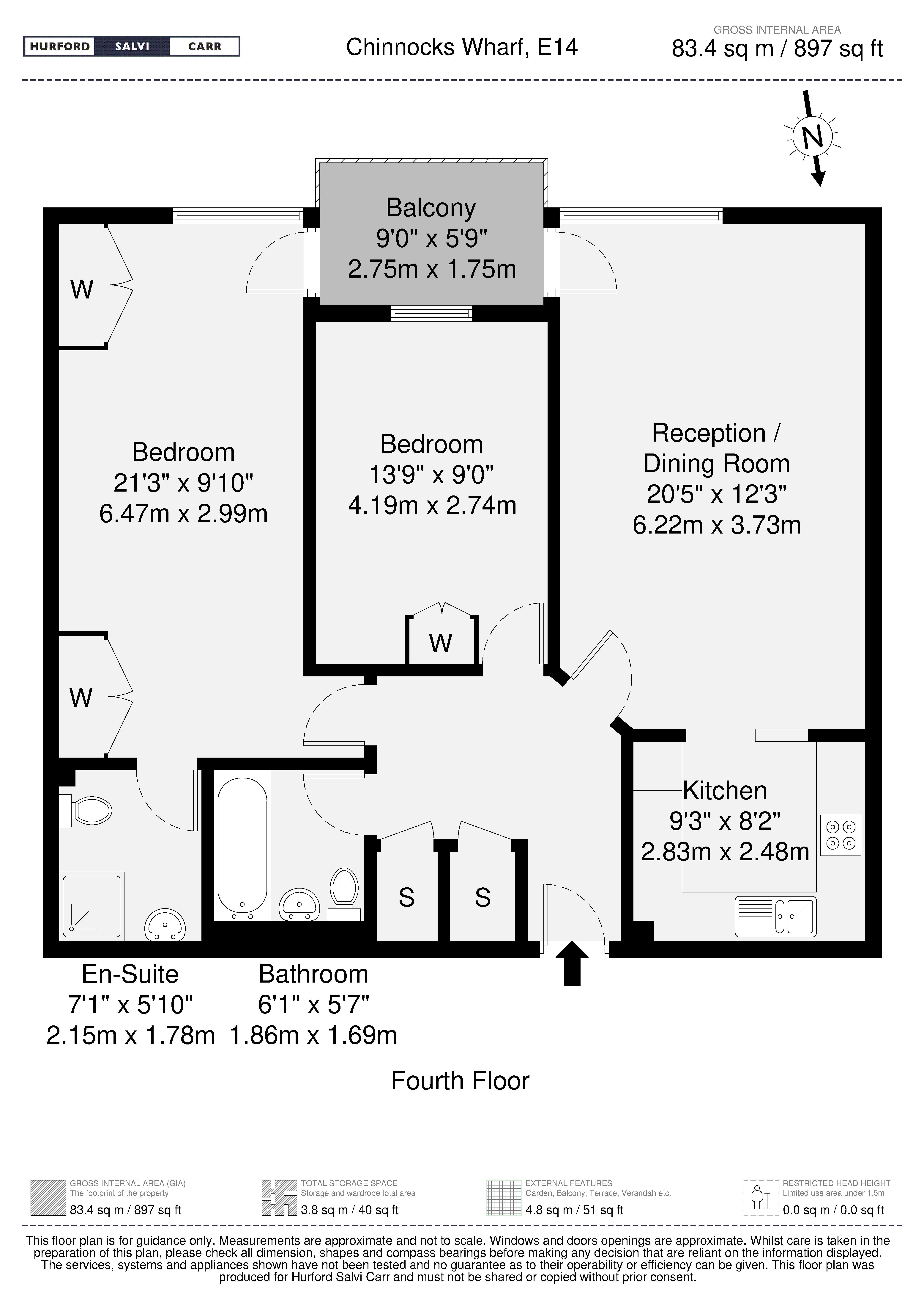 Chinnocks Wharf, 42 Narrow Street, London, E14 floorplan