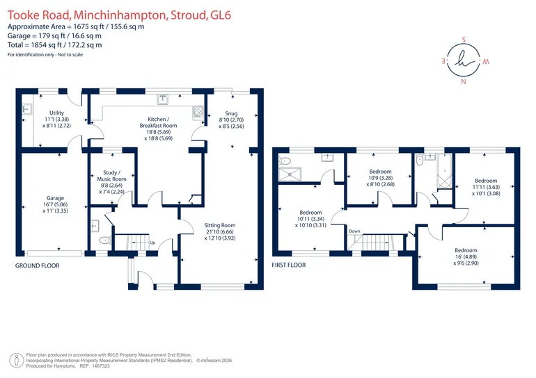 Floorplan 1 for Tooke Road, Minchinhampton, GL6
