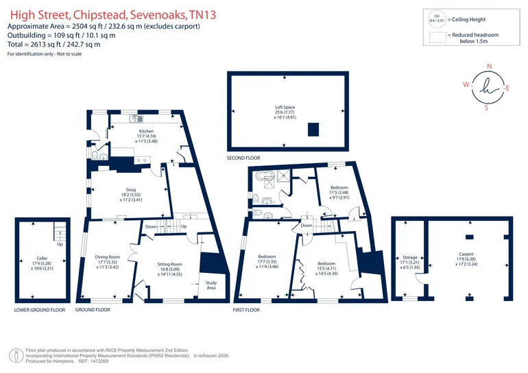Floorplan 1 for High Street, Chipstead, TN13