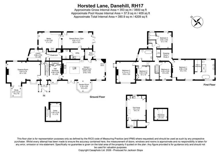 Floorplan 1 for Horsted Lane, Danehill, RH17
