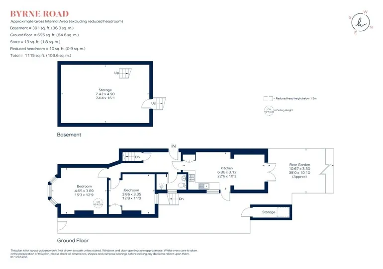 Floorplan 1 for Byrne Road London SW12
