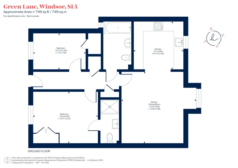 Floorplan 1 for Green Lane, Windsor, SL4