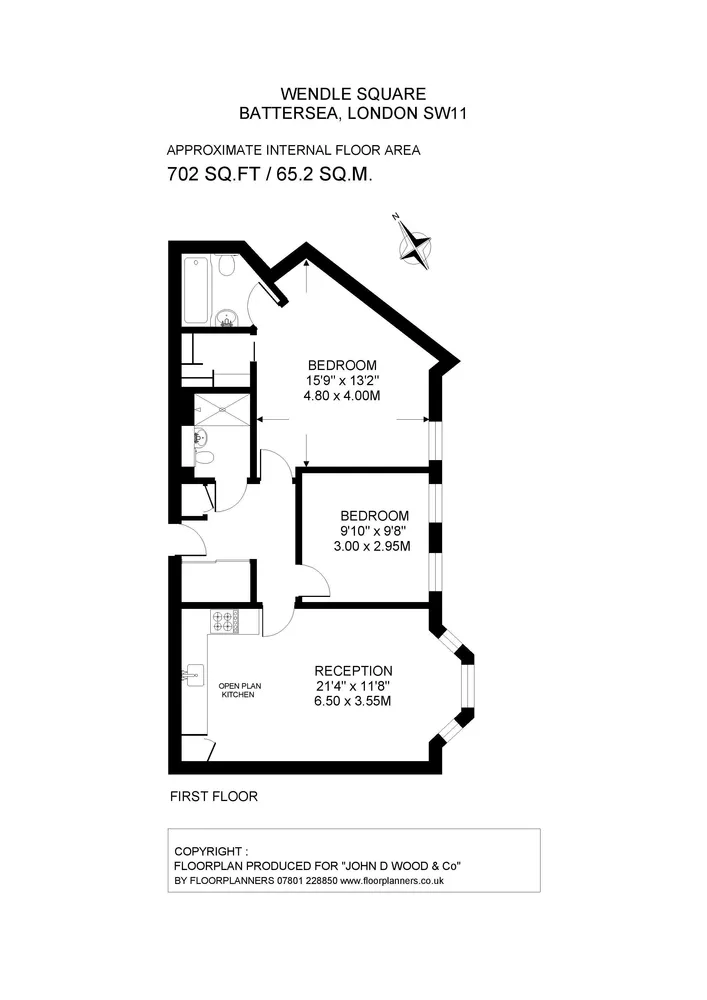 Floorplan for Wendle Square, London, SW11