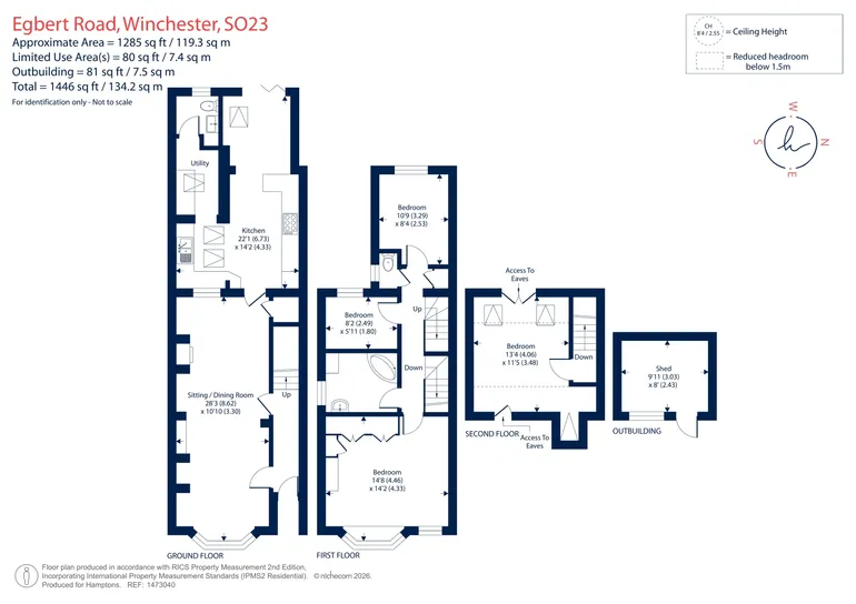 Floorplan 1 for Egbert Road, Winchester, SO23