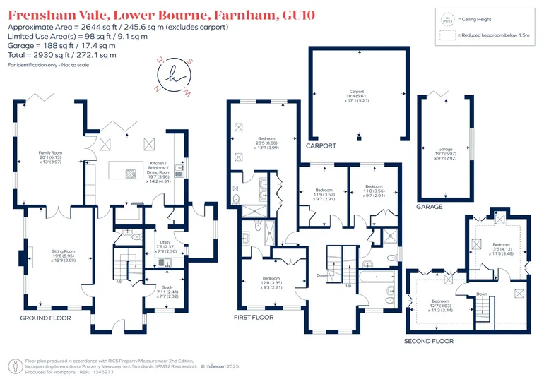 Floorplan 1 for Frensham Vale, Farnham, GU10