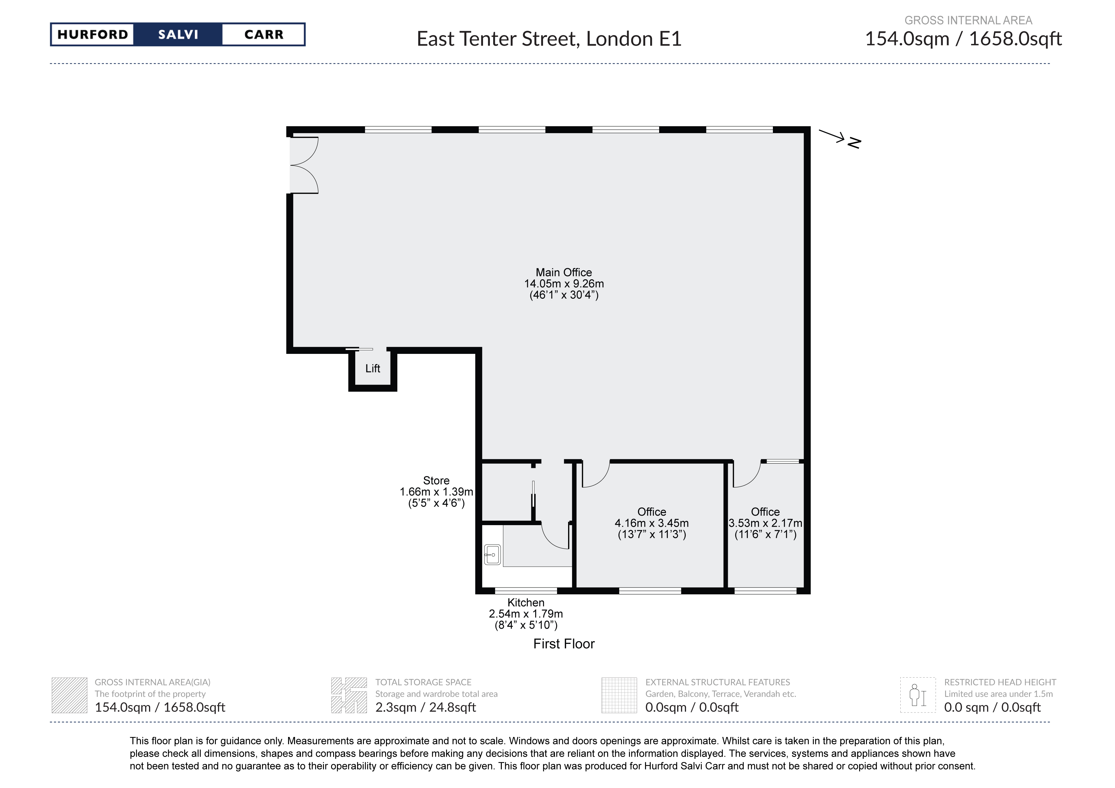 East Tenter Street, Aldgate East, London, E1 floorplan