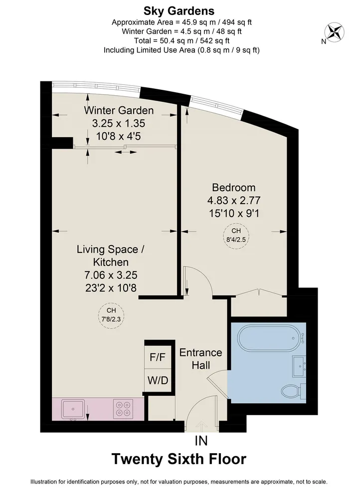 Floorplan for Wandsworth Road, London, SW8