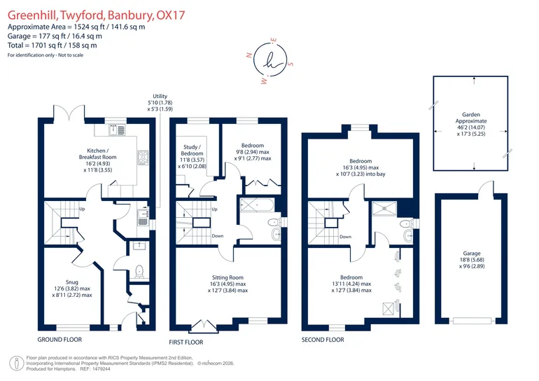 Floorplan 1 for Greenhill, Twyford, Banbury, OX17