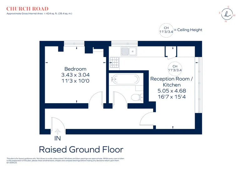 Floorplan 1 for Church Road, Richmond, TW10