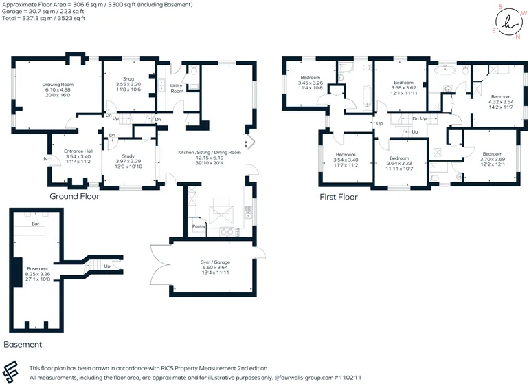 Floorplan 1 for Woodfalls, Salisbury, SP5