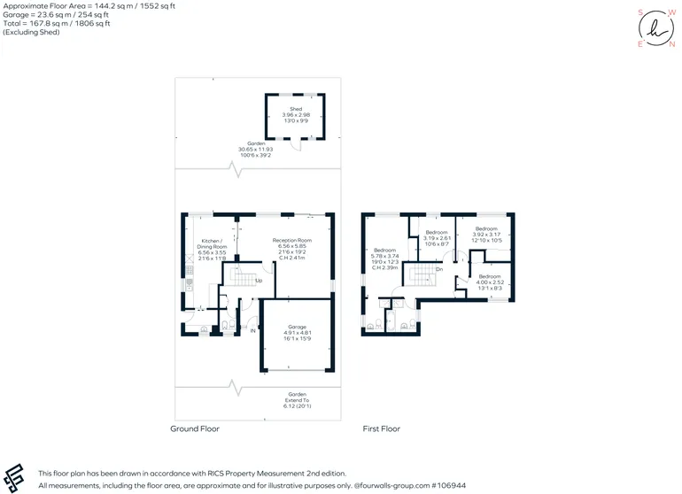 Floorplan 1 for Sunray Avenue, London, SE24