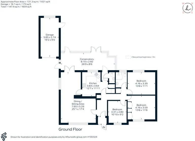 Floorplan 1 for Laverstock, Salisbury, SP1