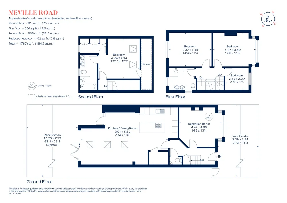 Floorplan for Neville Road, Kingston Upon Thames, KT1
