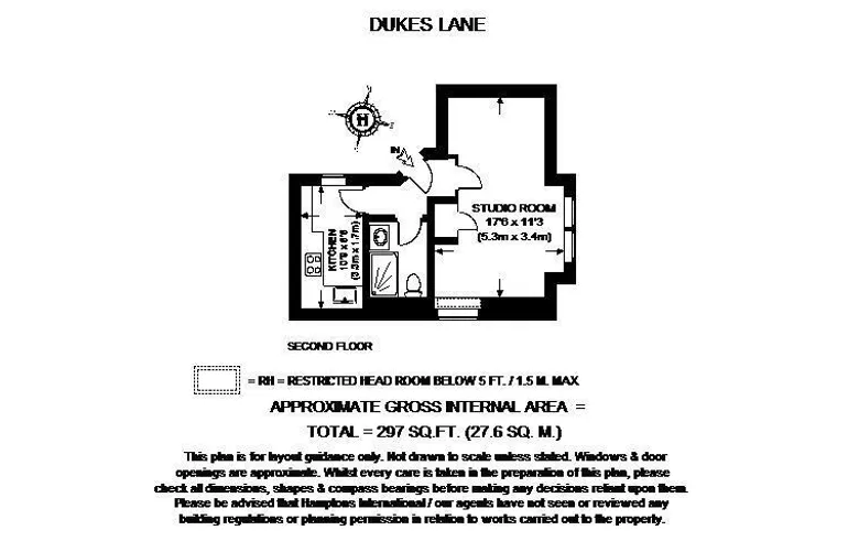 Floorplan 1 for Dukes Lane Chambers London W8