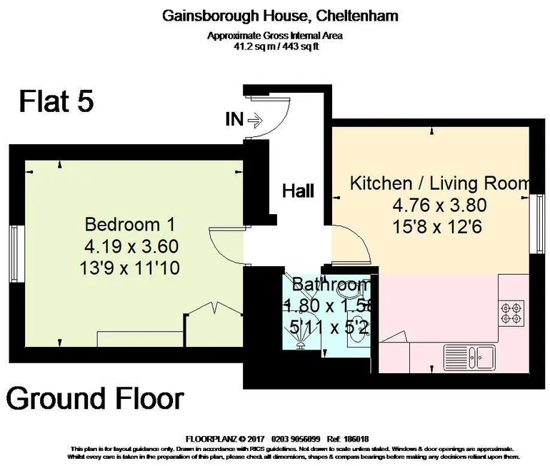 Floorplan 1 for Bath Road Cheltenham GL53