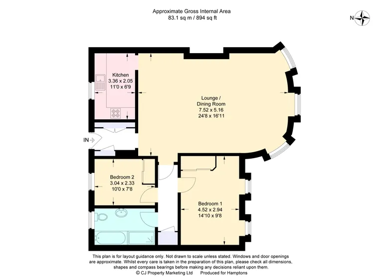 Floorplan 1 for Royal Quay Harefield UB9